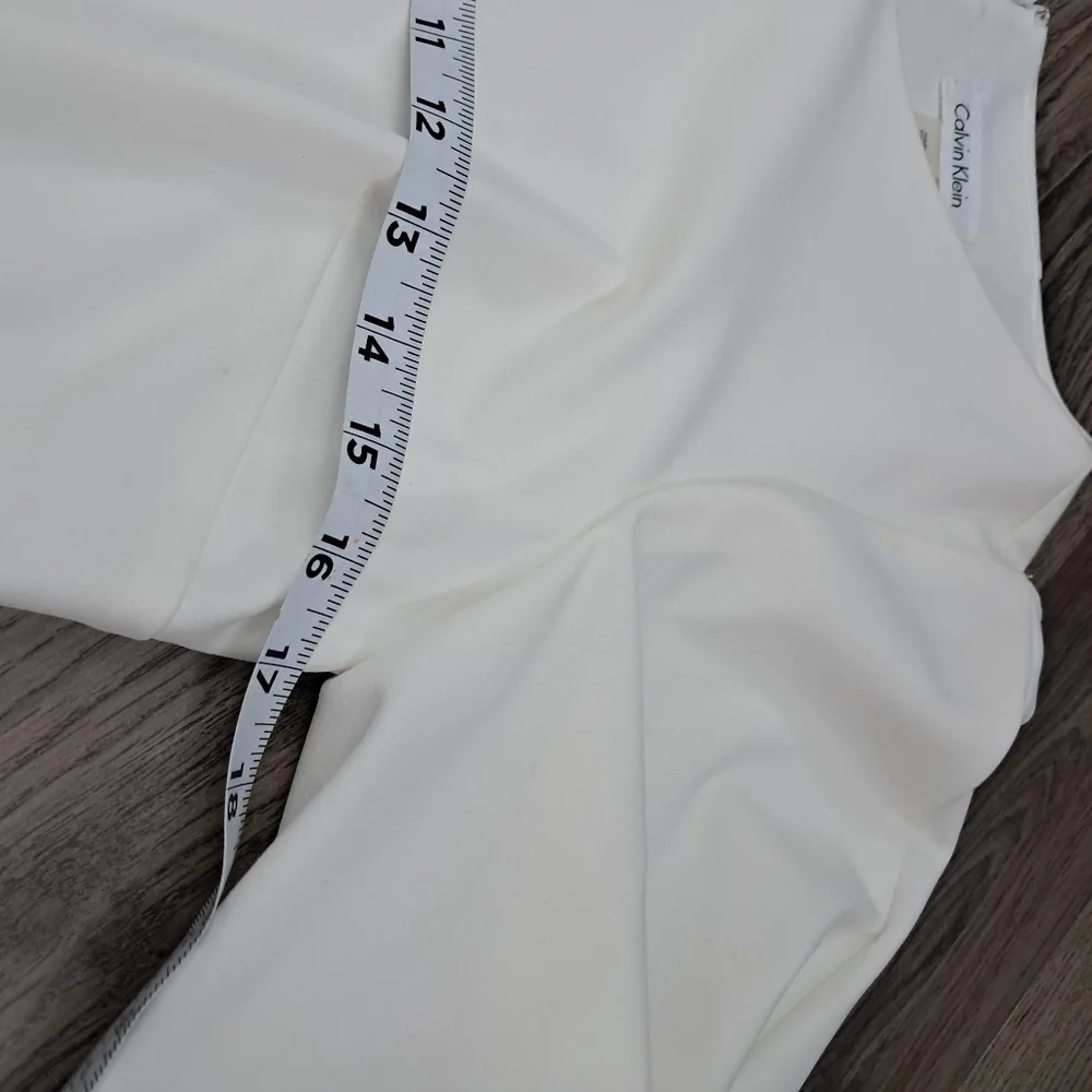 Calvin Klein Women's Sheath Dress White And Black 1/2 Sleeve Size 10 NWT - Picture 11 of 11